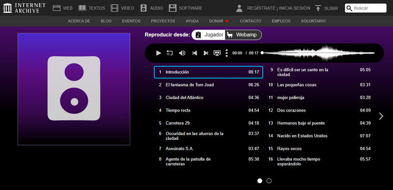 sitios de música gratis sin restricciones Internet Archive