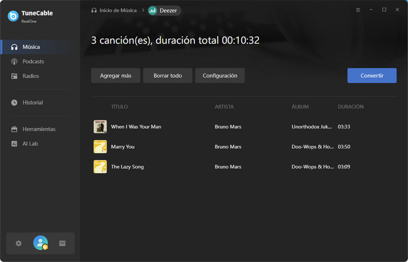 convertir música de deezer