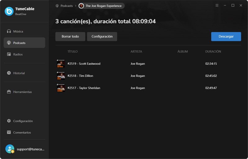 descargar podcasts