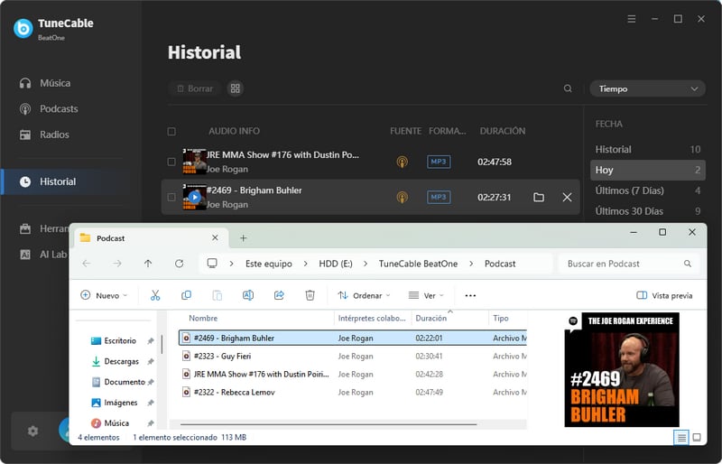 podcast gratis a mp3