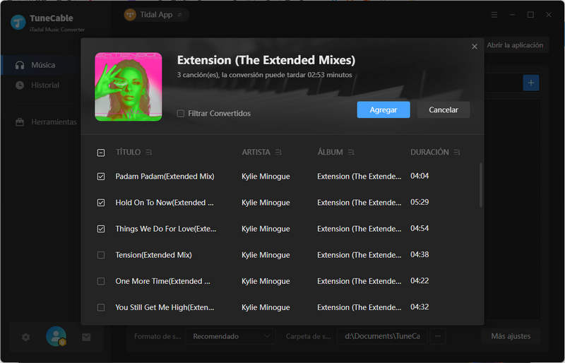 elegir música hires de tidal