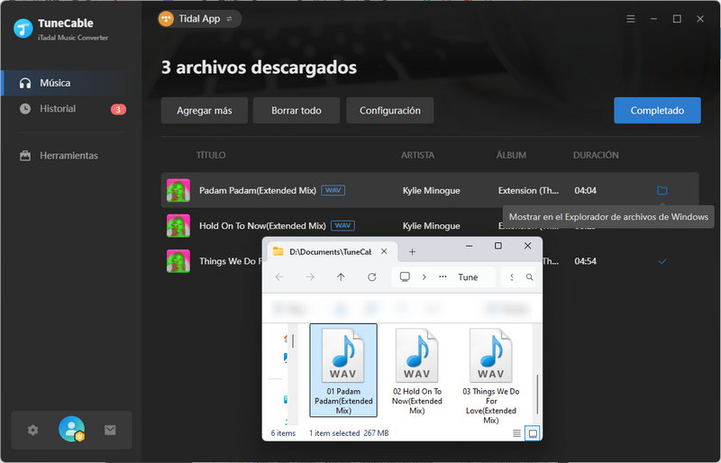 música hires de tidal convertida