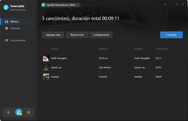 iniciar conversión
