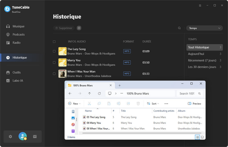 musique deezer convertie
