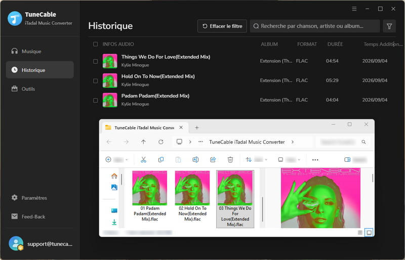 musique Tidal convertie