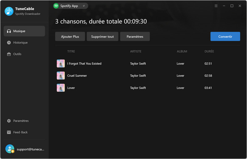 convertir des chansons Spotify en FLAC 24 bits