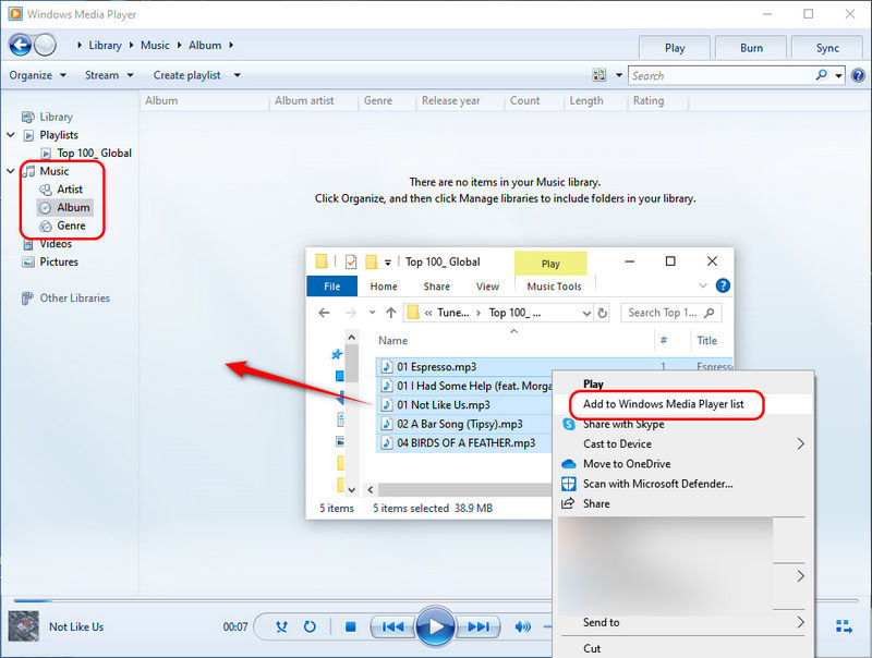 add apple music to windows media player