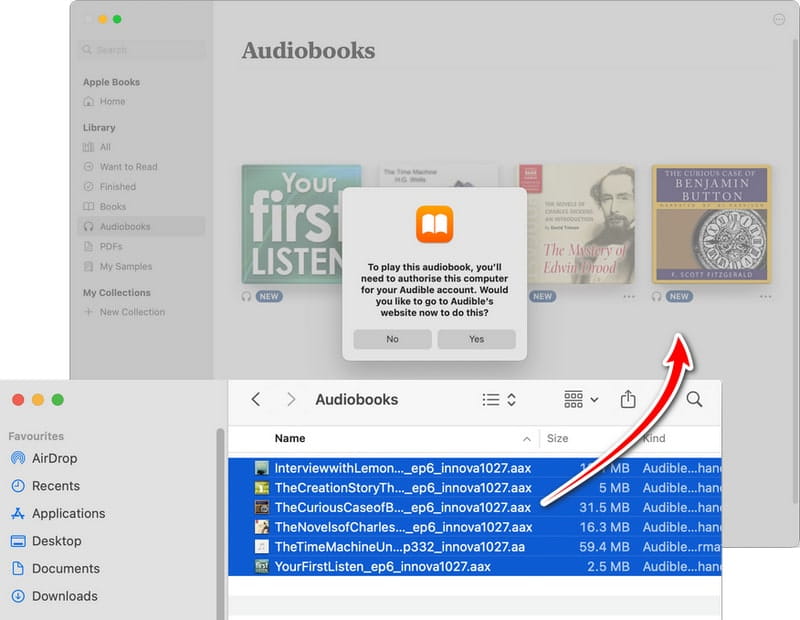 add audiobooks to books