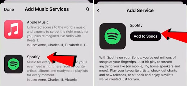 Add Spotify to Sonos