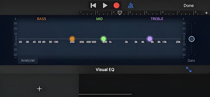 minimize vocals using garageband EQ