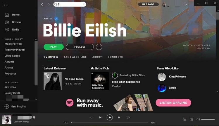 Launch Spotify downloader and login to Spotify