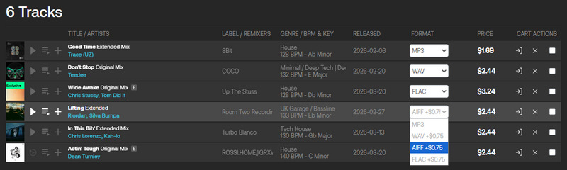 download beatport music on the offical store
