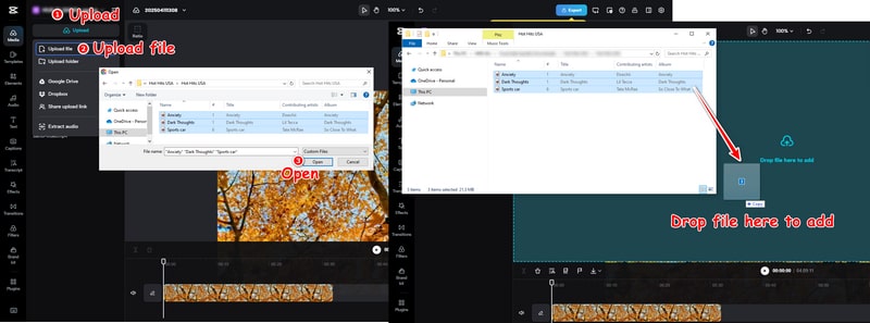 Import Spotify Music to CapCut Online Web