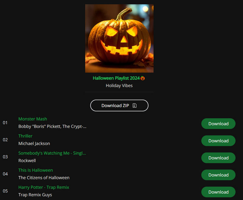 download halloween music to mp3 from spotify online