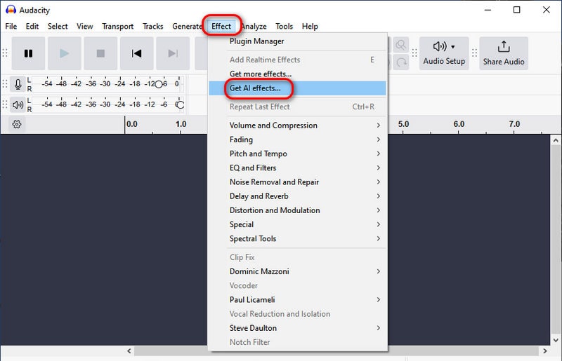 get ai effects for audacity