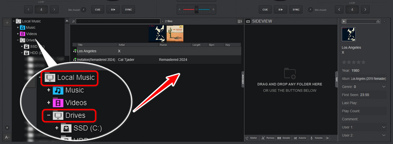 import qobuz music to virtual dj