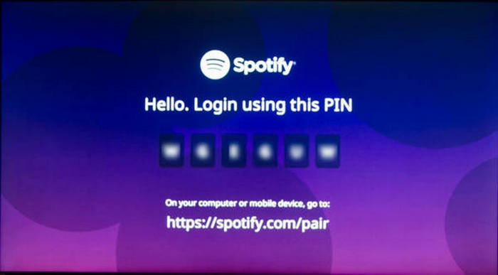 login spotify on apple tv