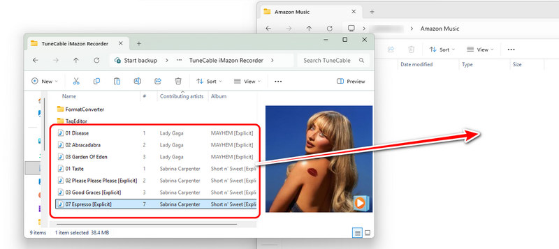transfer amazon music to usb