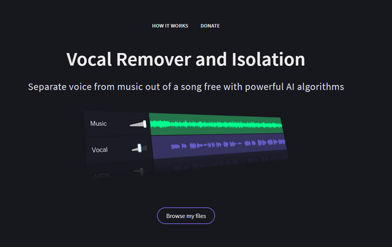 VocalRemove free online vocal remover