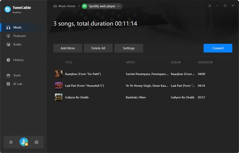 convert songs