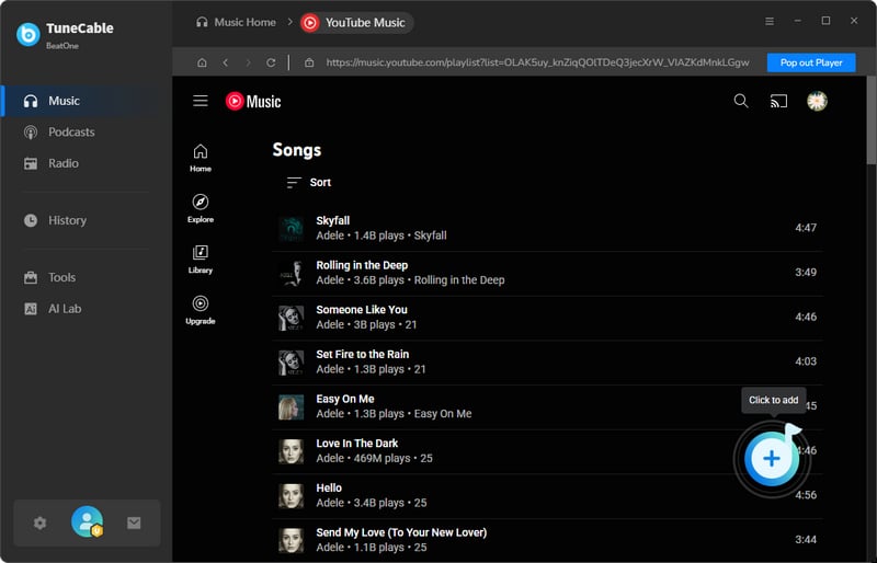 youtube music playlist