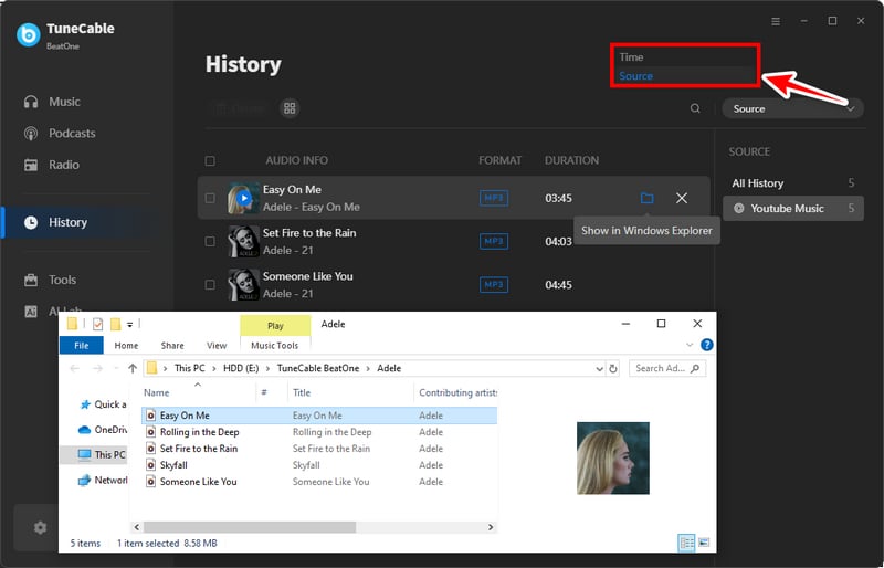 youtube music playlist to mp3