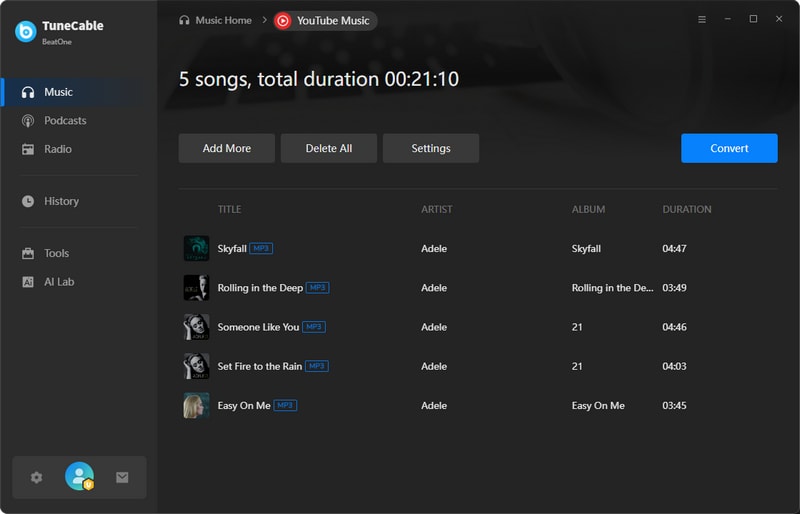download youtube music playlist
