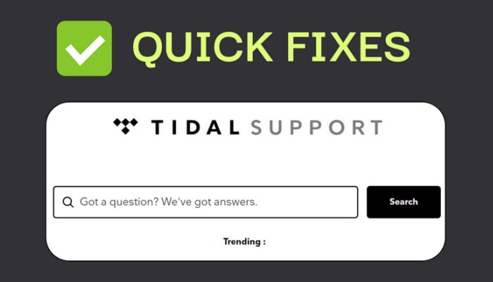 Tidal Troubleshooting