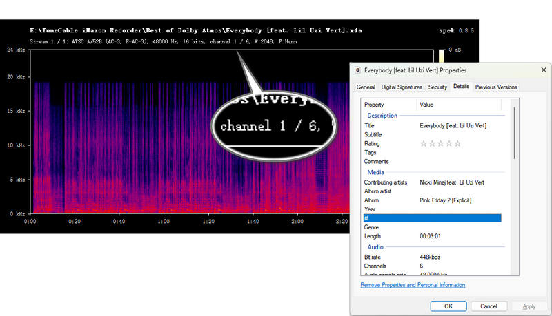 eac3 files downloaded with tunecable imazon recorder