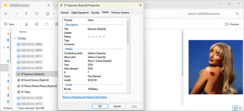 flac files with id3 details