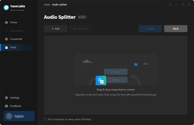 open AI Audio Splitter