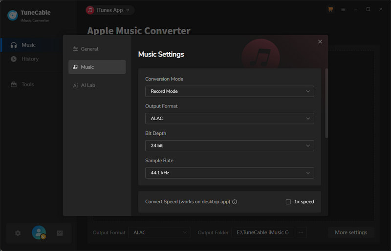 convert settings