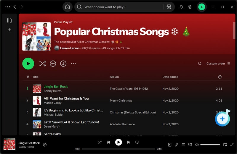 drag and drop christmas songs to download