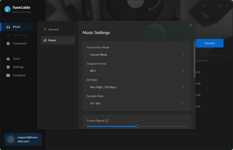 adjust output settings